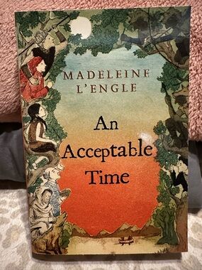 Madeleine L'Engle "An Acceptable Time" Vintage Cover Book - Orange Gradient